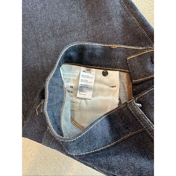 Baldwin skinny fit selvedge denim men’s sz. 29 - Picture 4 of 4